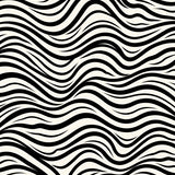 Abstract Wave Fuzzy Covering with Flowing Ocean Current Design (Black)