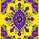 Mystic Paisley Bohemian Vibrant Decorative Statement (Yellow)