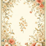 Stylish Beige Floral(Beige)