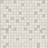 Checkered Midcentury Minimalist Area Beige Cream Hues(Beige)