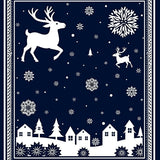 Joyful Winter Wonderland Magical Yuletide Celebration(Blue)