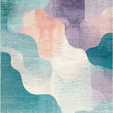 Coquette Bow Accent Featuring Wavy Scallop Outline And Gradient Design(White)