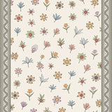 Botanical Garden Flourish Antiqued Distressed Heirloom(Beige)