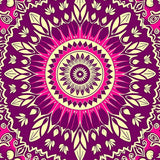 Retro Boho Flower Burst Non Shedding Throw (Purple)