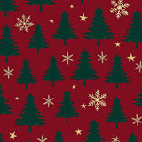 Winter Pine Tree Design Christmas Area(Red)