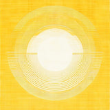 Radiant Round Area Goldenrod & Ivory Concentric Circles(Yellow)