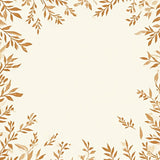 Easy Care Beige Brown Leaf Indoor(Beige)