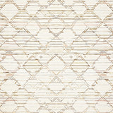 Ivory Beige Geometric Lattice Area(Beige)