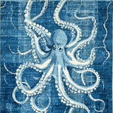 Octopus Blue and White(Blue)