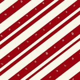 Cane Striped Festive Accent with Peppermint Swirls(Red)