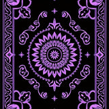 Medallion with Intricate Symmetrical Lotus Motifs (Black)