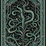 Eerie Snake with Dramatic Cthulhu Tentacle Aesthetic(Green)