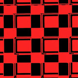 Classic Checkered Plaid with Bold Interlocking Stripes(Red)