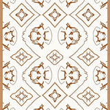 Modern Interlocking with Subtle Motifs (Brown) - ODIKA