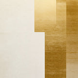 Elegant Champagne Gold Area Runner with Minimalist Solid Tone Design(Ivory)