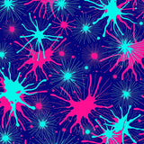 Vibrant Brushstroke Expressionist Multicolor Splash (Pink)