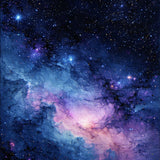 Celestial Glittering Nightscape Motif(Blue)