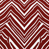 Classic Holiday Chevron with Interlocking Streaks and Vibrant Stripe Accents(Red)