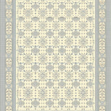 Boho Chic Area with Geometric Beige Lattice and Grey Medallions(Beige)