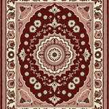 Vintage Distressed Medallion Heritage Tapestry Artisan(Brown)