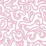 Abstract Botanical Maze Curved Artistic (Pink)