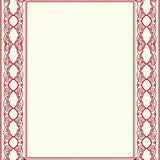 Interlocking Maze Motif with Ornate Filigree Accents(Red)