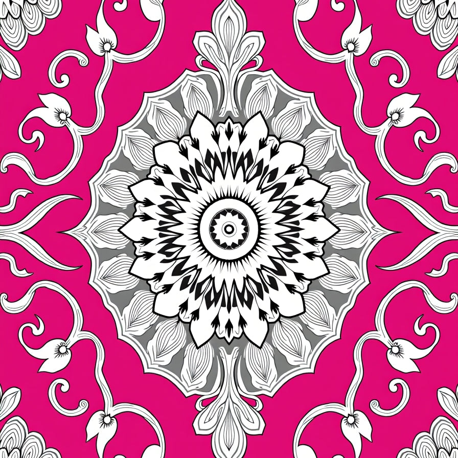 Luxurious Medallion Tessellation Boho Jewel (Pink) - ODIKA