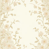 Blissful Scallop Edge Area – Gentle Floral Contour for Home(Beige)