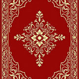Holiday Damask with Traditional Festive Scrollwork Design(Red)