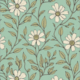 Enchanted Garden Blossom Trellis Foliage (Blue)