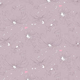 Celestial Starburst with Interlocking Swirls and Moon Motifs (Purple)