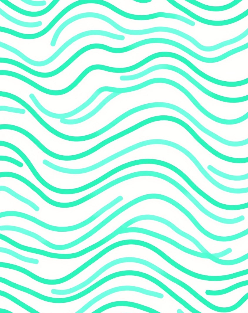 Tranquil Wave Zen Garden Elegant Sophisticated Accent (White) - ODIKA