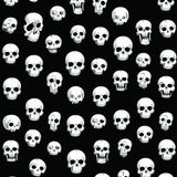 Funny Skull Halloween Runner Black and White Accent Area(Black)