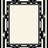 Framed Contour Decorative Artistic(Black)