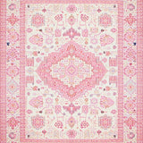 Graceful White Pink Beige with Bethlehem Traditional Motifs(Ivory)