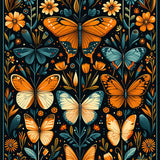 Contemporary Floral(Black)