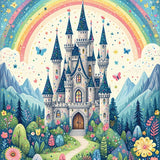 Playful Cartoon Creature Artwork(Blue)