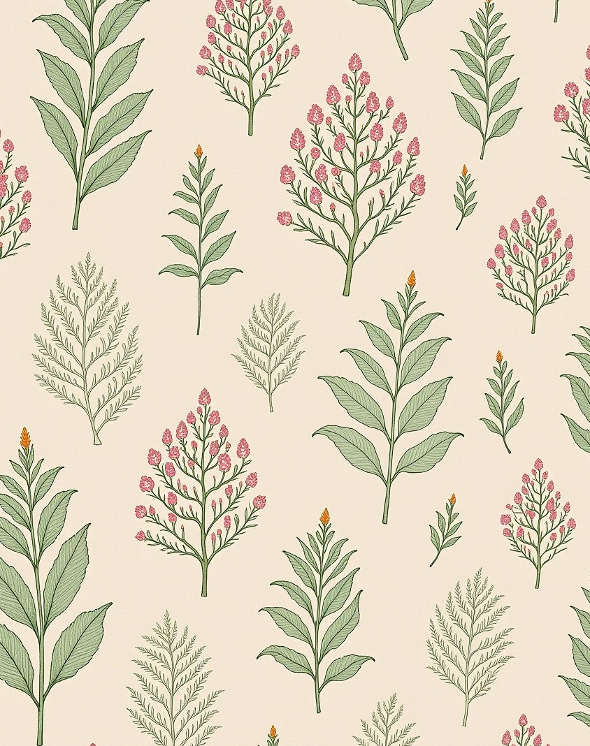 Herbarium Specimen Print with Naturalist Illustration Style (Ivory) - ODIKA