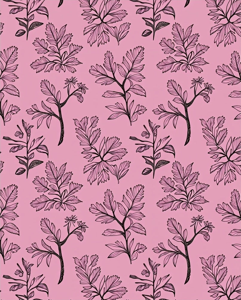 Elegant Herbarium Naturalist Study (Pink) - ODIKA