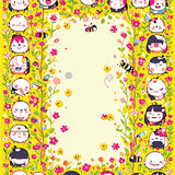 Emotions Garden Kids Area Rug for Understanding Feelings(Yellow)