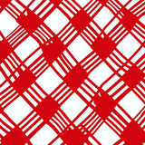 Classic Gingham Grid Design with Alternating Configuration(Red)