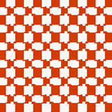 Countryside Gingham Surface Accent With Intersecting Stripes(Orange)