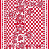 Frosted Interlocking Checkered Holiday Mosaic(Red)