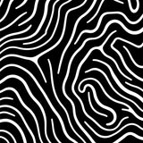 Abstract Wave Floor with Modern Art Design(Black)