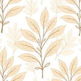 Elegant Botanical Leaf Symphony(Beige)