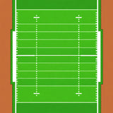 Football Field Yard Lines Gridiron(Green)