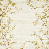 Boho Chic Area Distressed Floral Low Pile(Beige)