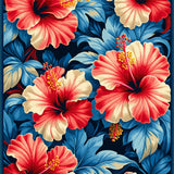 Blossoming Oasis Indoor With Dimensional Floral Design(Red)