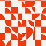 Classic Check Interlocking Grid(Red)