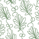 Botanical Vine Scrollwork Sophisticated Embellishment(Green)